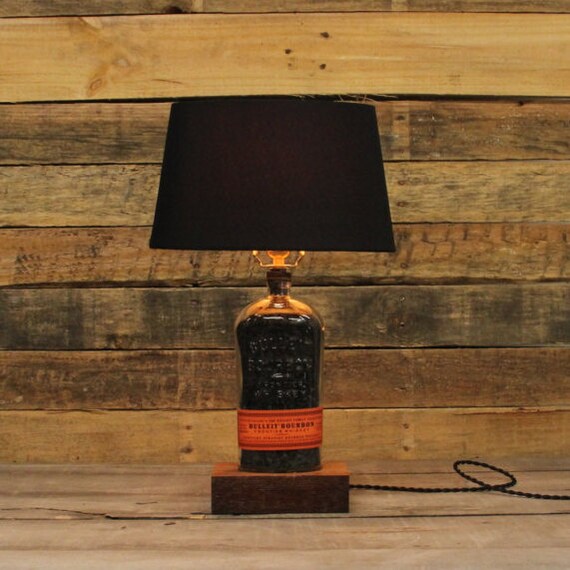 Bulleit Bourbon Bottle Table Lamp Authentic Bourbon Barrel