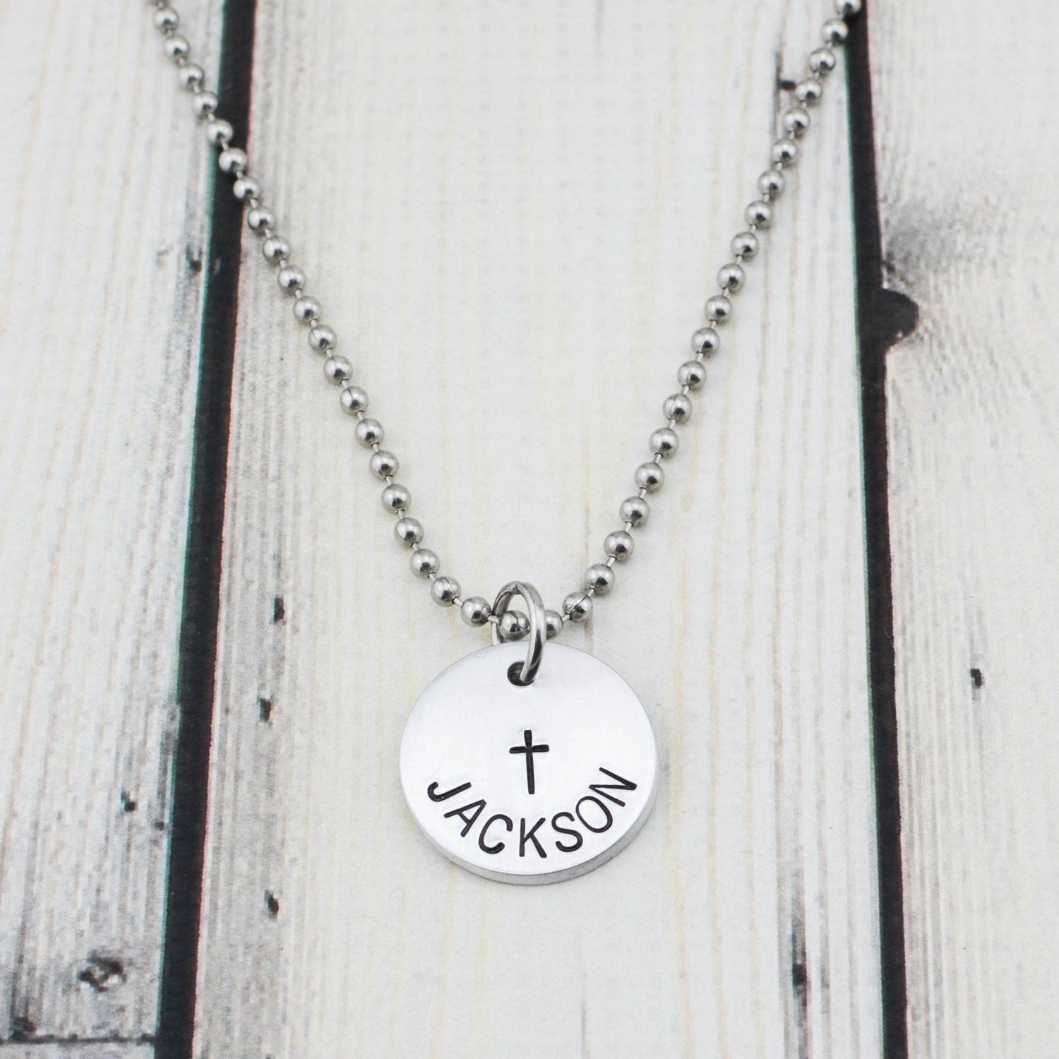 Boys Cross Necklace Boys First Communion Necklace