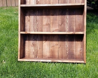 wooden bookshelf, bookcase, bookshelf, housewarming gift, dorm room, living room decor, wooden bookcase, wall mounted, room decor, recycled