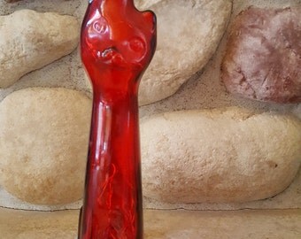 Red Cat Wine Bottle Light, Wine Bottle Decor, Wine Bottle Light