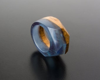 Resin wood ring, Rings wood, Wood ring women, Gift For Her, Epoxy Resin, Epoxy Resin,Wood Jewelry, Wood resin ring, Handmade Jewelry, Ring
