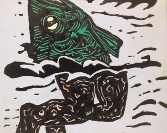 Overpainting 9 - the old man and the sea