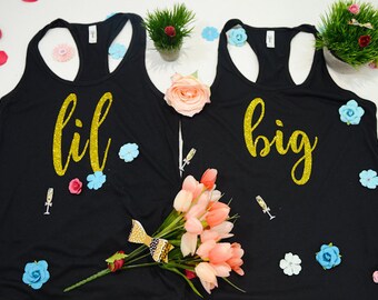 big little sorority shirt , big little shirts, big little tanks, sorority shirts, big lil party shirt, lil sis ter shirts,
