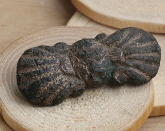 Charm, antique pendant, beautiful amulet, vintage jewelry, vintage accessories, ancient suspension, bronze, antique artifact, bronze stripe