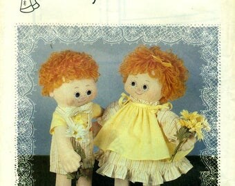 DAISYMAE Lindsay & Lonnie 16" Cloth Dolls Pattern Wardrobe © 1981