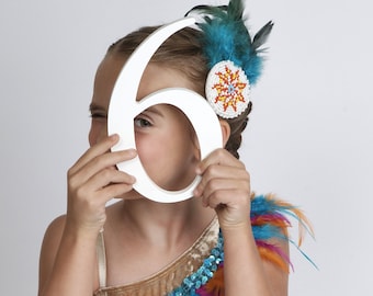 Feather Headband, Native American Headband, Tribal Headband, Boho Headband, Indian Headband, Braided Headband, Ballet Costume Adult Teen Kid