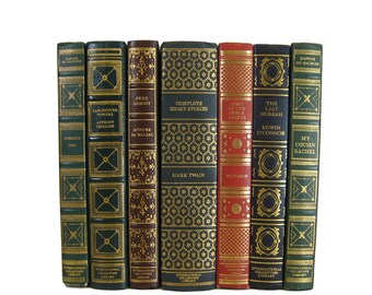 Decorative Books, Old Books, Vintage Books for Interior Design and Home Decor, International Collector's Library