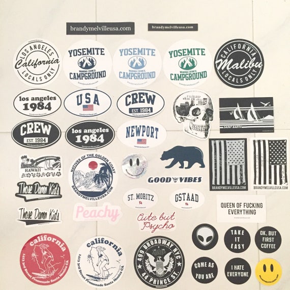 Brandy Melville Laptop Stickers