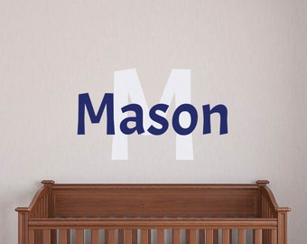 Personalized Name Decal, Nursery Name Sticker, Boys Name Decal, Name Wall Decal, Baby Name Sticker, Nursery Name Decal, Custom Name Decal