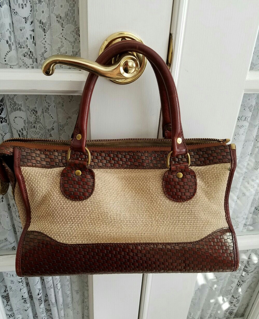 Vintage Brahmin Handbag Retro Purse Brahmin Pocketbook Gift