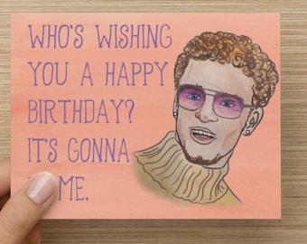 Justin Timberlake Birthday Day Card