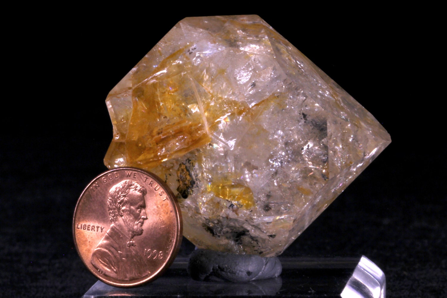 Herkimer Diamond Golden Healer Crystal 54g