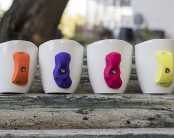 Rock Climbing Mug Set of 4 (solid)