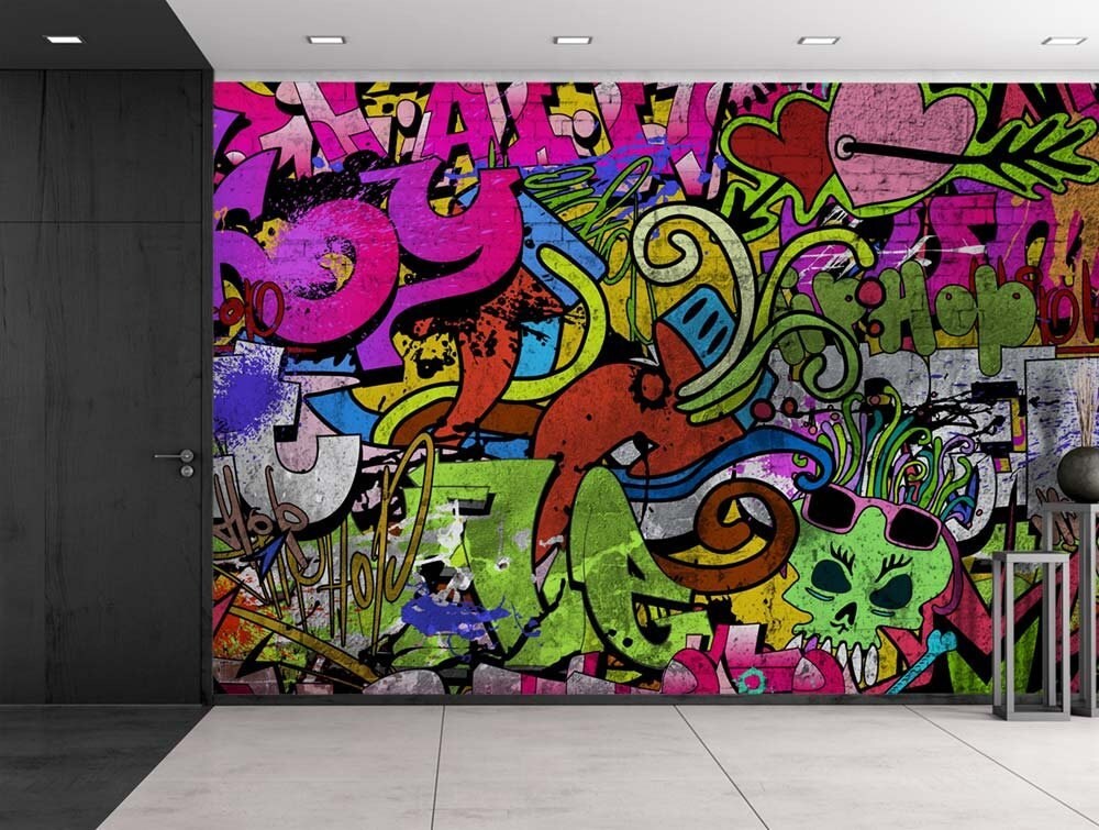 wall26 Colorful Graffiti Large Wall Mural Home Decor