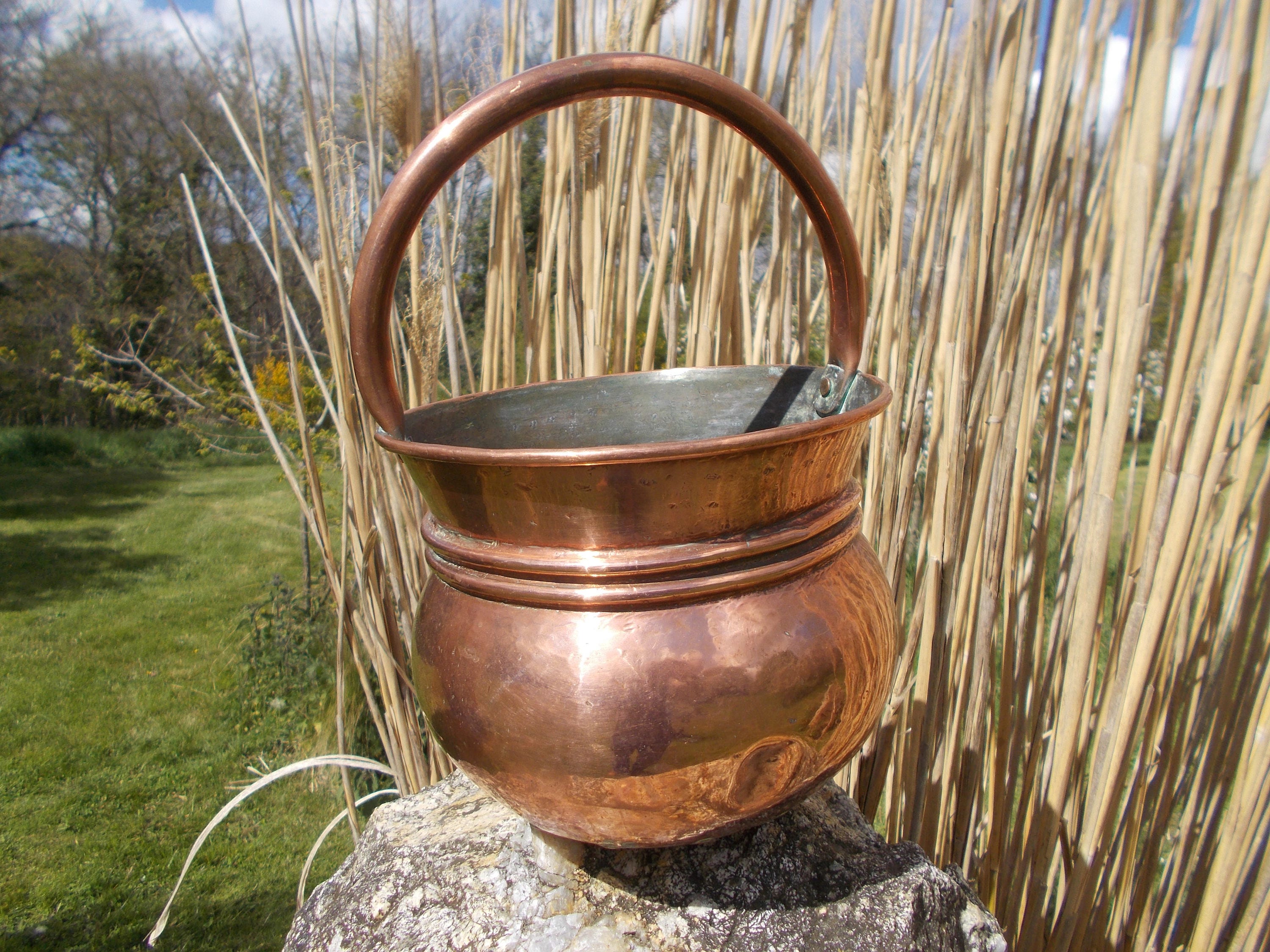 Antique French Copper CauldronLarge Copper Cauldron Witches