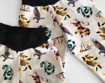 Hogwarts Houses, Harry Potter baby, made to order, custom, baby clothes, baby leggings