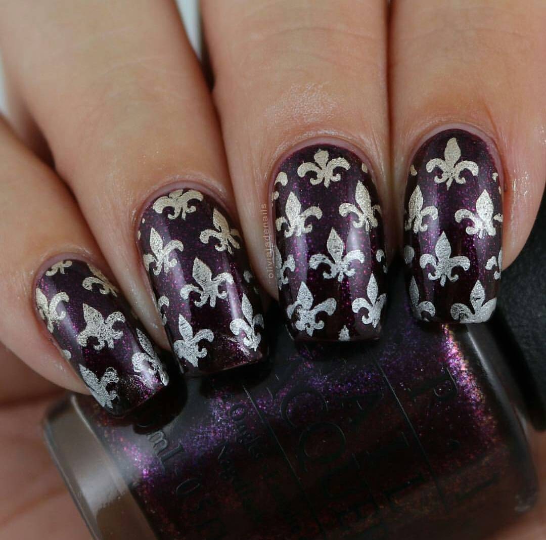 Fleur de Lis Nail Art Nail Vinyls Nail Stencils Nail