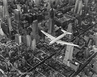 Margaret Bourke-White Photo "DC-4 Over Manhattan" 1939