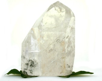 XLarge lemurian seed crystal, mother and baby with stunning rainbows, 1.136 kg (2.5 lb), rare polished lemurian star seed