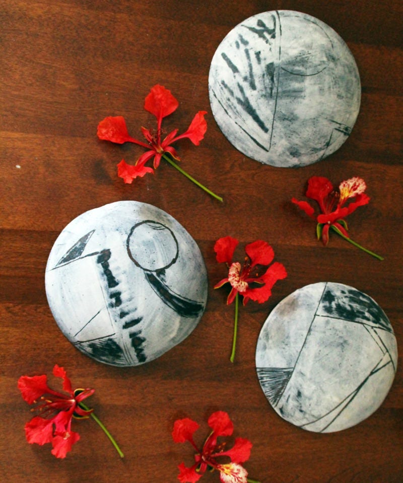 Ceramic Wall Art 3d Wall Art Ceramic Wall Hanging Set of