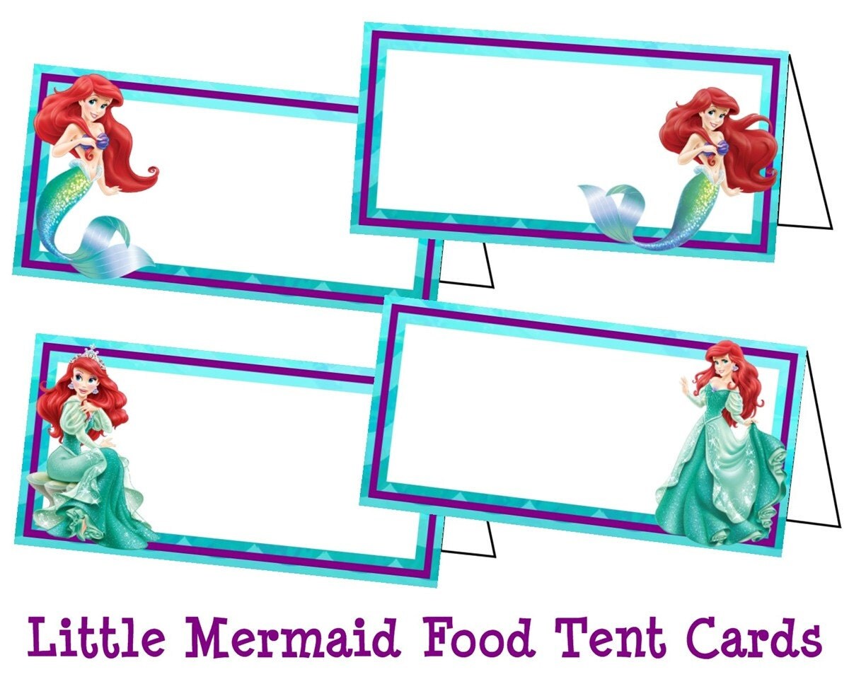 Disney Little Mermaid Food Labels Little Mermaid Ariel Tent
