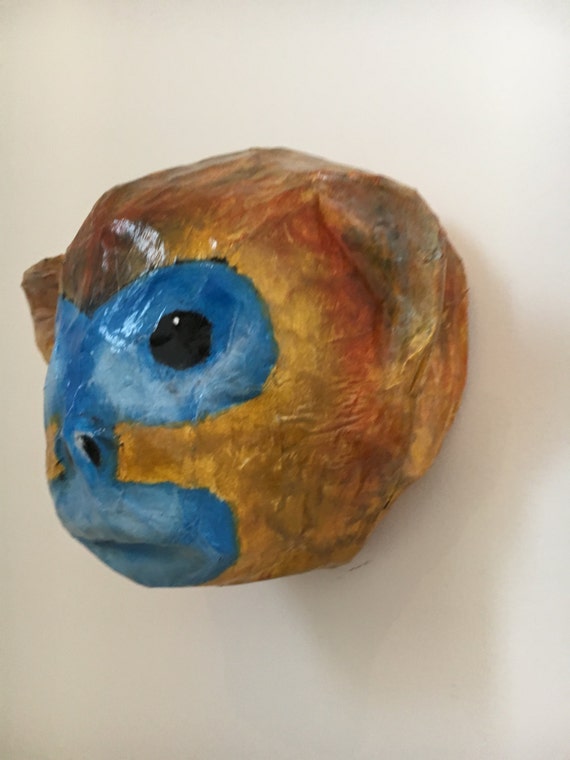 Golden snub nosed Monkey / Blueface Monkey Paper mache animal