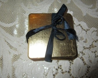 GOLD LEAF COASTERS