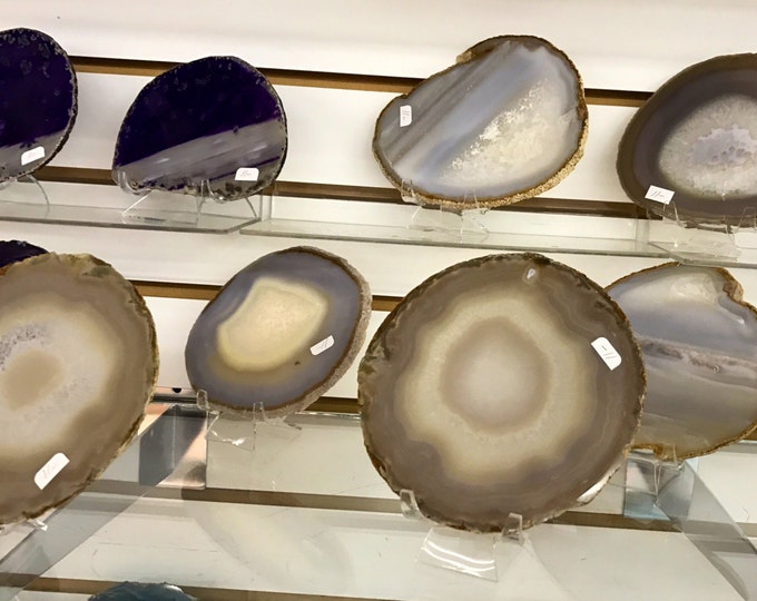 Agate Slab- Medium Size 6 inch Brazil- PICK YOURS! Home Decor \ Metaphysical \ Reiki \ Agate \ Agate Geode \ Agate Slice \ Agate Crystal