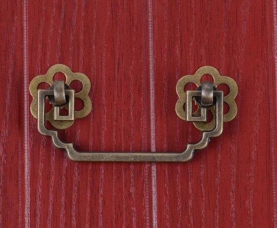 Chinese style Antique Drop Bail Pulls Knobs / Drawer Handles