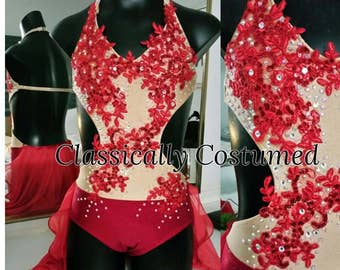 Lyrical Dance Costume, Acro Dance Costume, Competition Dance Costume