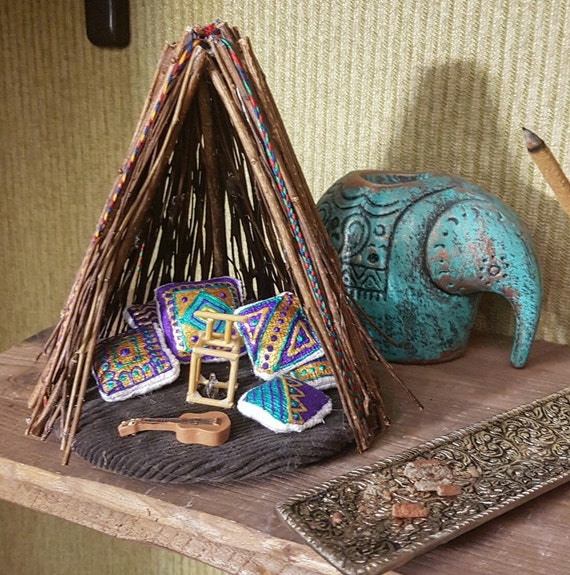 Estilo hippie luz noche cabaña hippie lámpara por kakmilubim Decoración India cabaña