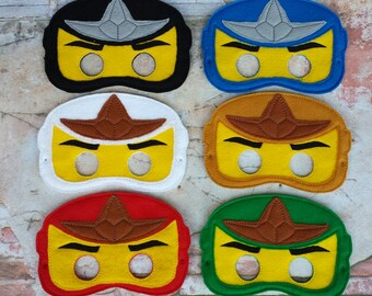 Felt mask.Embroidered flet mask.Birthday party mask.