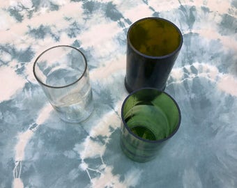 Set of 4 Wine Bottle Drinking Glasses | Pint Glasses By La Botella