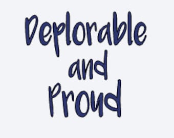 Deplorable Decal - Election Decal - Deplorable and Proud - Republican Decal - Yeti Decal
