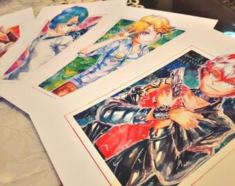 Mystic Messenger Inspired/Fanart Print A5 - 148 x 210 mm 5.8" x 8.3"