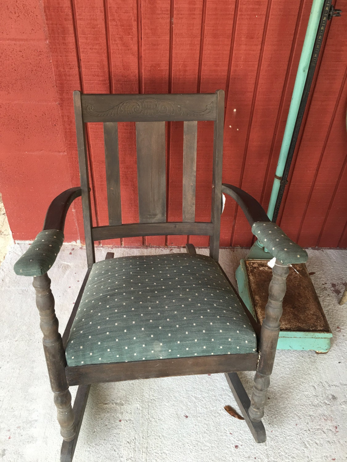 Antique Rocker Farmhouse Decor Porch Decor Rocking Chair