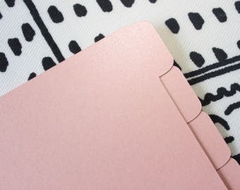 Planner Dividers - Pink Pearl in Pocket and Personal Size