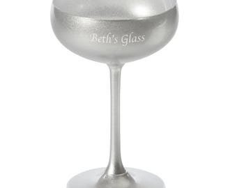 silver champagne saucers