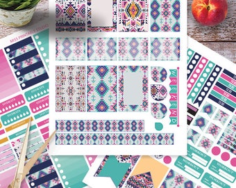 Aztec Planner Stickers Printable, Aztec Kit BIG MAMBI Happy planner, Monthly / Weekly Kit, Printable Sampler,Instant download