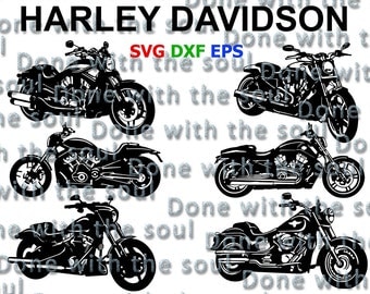 Harley Davidson vector - Motorcycle cut - Motorcycle vector - Motorcycle silhouette - V rod muscle - Night rod special – Harley Davidson svg