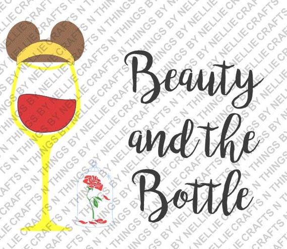 Download Beauty and the Bottle SVG and DXF