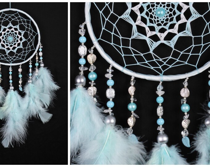 Dreamcatcher Mint Dream Catcher Dreamcatcher New Dream сatcher gift idea dreamcatchers boho dreamcatcher wall handmade idea Christmas gift