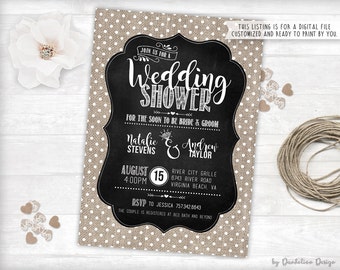Couples Wedding Shower Invitation Printable