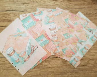 Personal Planner Dividers | "Planner Girl" | Set of 6 Dividers for Personal Filofax | Medium Kikki K | Colour Crush & Equivalent Planners