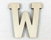 Wood Letter or Number Cut Out Athletic Block, Unfinished Wood Letters, DIY Craft Supply, Many Size Options, All Letters & Numbers Available