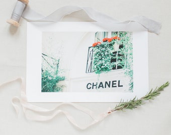 Paris Photography, Her Favourite Storefront, Fine Art Photography, Travel Photography, Art Print, Photography Print, Chanel Print