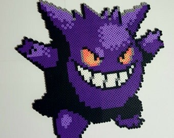 Items similar to Mystery Skulls Ghost Inspired Lewis Hearts Perler Bead ...