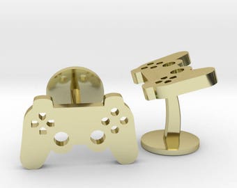 Playstation Controller Cufflinks | Video Game Cuff Links | PS2 PS3 Cufflinks | Wedding Gaming Cuff Links | Rose | Gold | Silver | Bronze