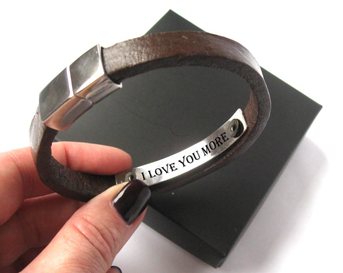 Mens Bracelet with Secret Message