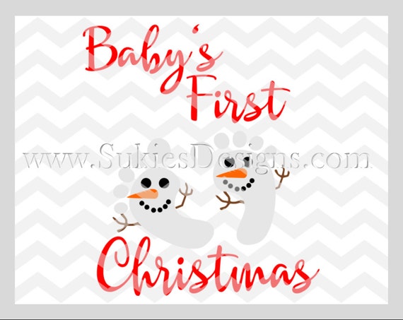 Baby's First Christmas SVG File For Cricut and Cameo DXF